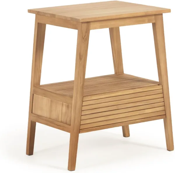 Kuveni, Badrumsskåp, naturlig, H80x70x50 cm, massivt trä