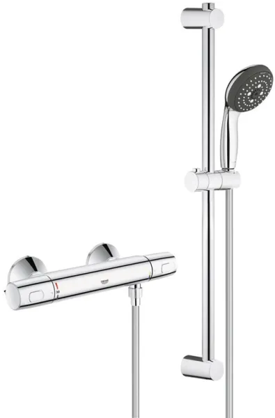 Grohe Precision Trend Duschset med termostatblandare, krom