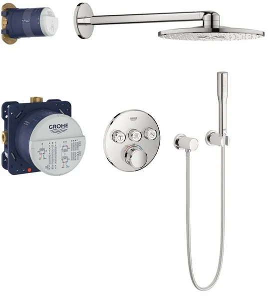 Grohe Grohtherm SmartControl Duschset med Rainshower SmartActive 310, Krom
