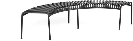 HAY Palissade Park Bänk Set av 2 St Frittstående Antracit