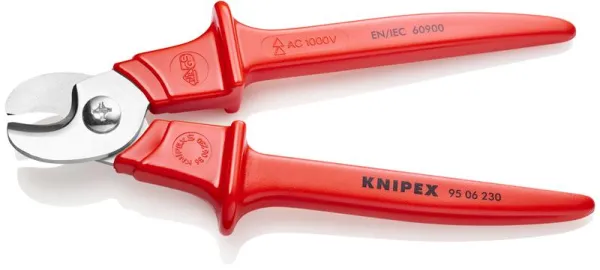 Knipex Kabelsax handtag insprutad med plast isolerad, insprutad med plast, VDE-godkänd 230 mm