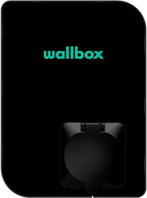 Wallbox Copper SB laddbox med Wi-Fi 22 kW Typ 1 och 2, svart