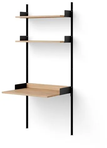 New Works Study Hylla 1900 Ekträ/Svart