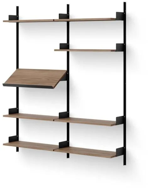 New Works Living Hylla 1900 Valnöt/Svart