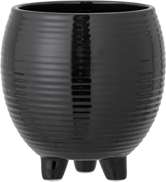 Arnel, Krukväxtkruka, svart, keramik