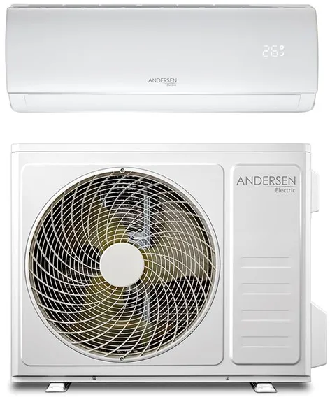 Andersen Electric AE 12000 luft/luft-värmepump med WiFi, 3,8 kW, 5–72 m², vit